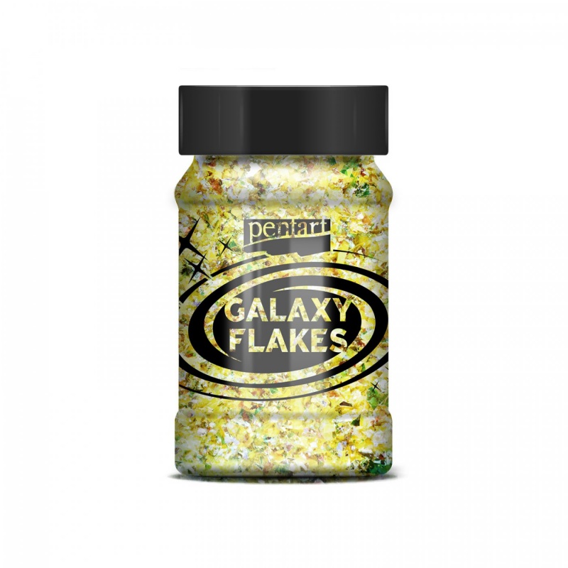 Galaxy vločky (Galaxy flakes) sú dúhové vločky nepravidelného tvaru, ktoré sa postarajú o obdivuhodný výsledný efekt. Galaxy flakes sa môžu lepiť 