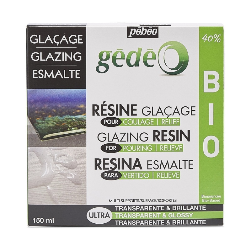 GÉDÉO Kit Glazing Resin BIO 150 ml
Táto živica obsahuje 40 % biosource materiálu a vyniká svojou transparentnosťou, vysokým leskom a bezbublinkovou apl