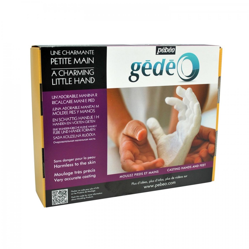 Gédéo Modelovacia sada na odliatky rúk od Pébéo obsahuje 250 g alignátu, 500 g živicovej sádry a detailný postup na výrobu. Pomocou nej si vytvoríte 