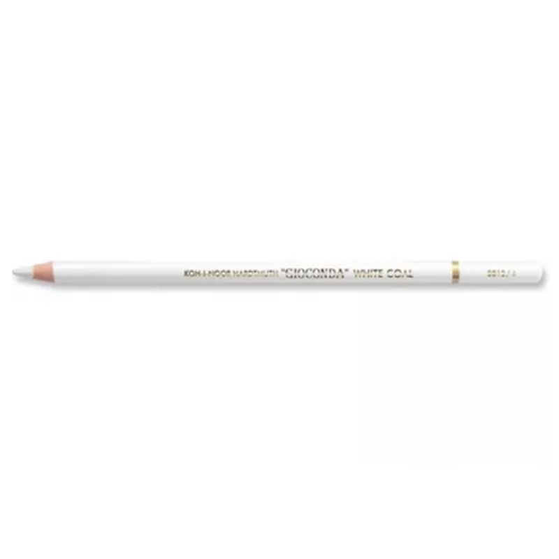 Ceruzka Gioconda je výrazná biela ceruzka s mäkkou tuhou, ktorá vytvorí zamatový efekt.
Biely uhlík má veľmi mäkkú tuhu, ktorá sa ľahko otiera. Ce