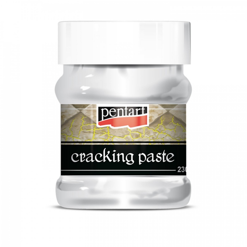 Krakelovacia pasta (Cracking paste) je dvojzložková krakelovacia pasta založená na vodnej báze. Slúži na vytvorenie efektu rozpraskaného povrchu.
Použ