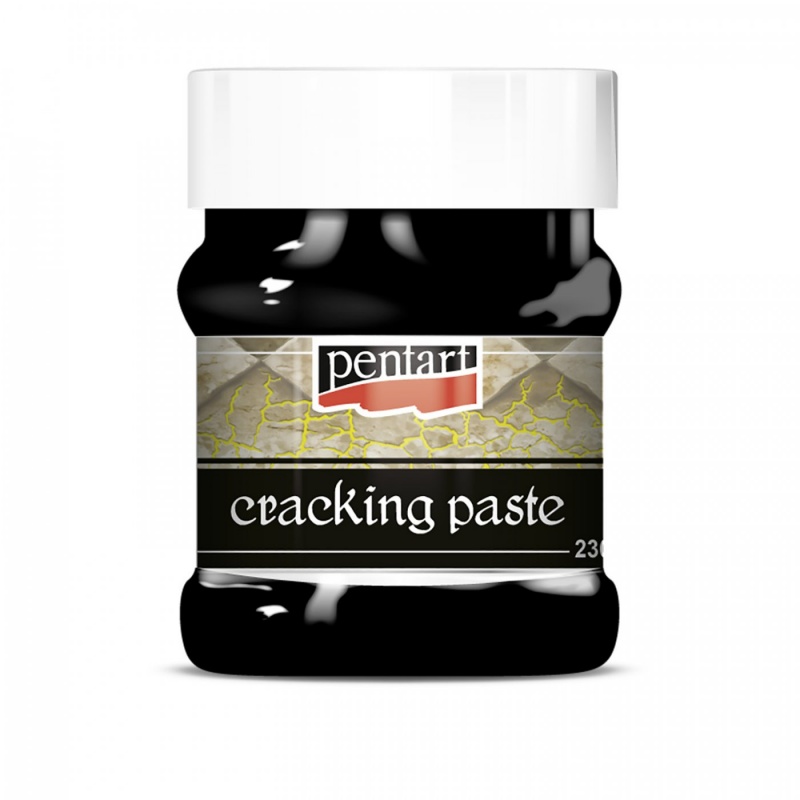Krakelovacia pasta (Cracking paste) je dvojzložková krakelovacia pasta založená na vodnej báze. Slúži na vytvorenie efektu rozpraskaného povrchu.
Použ