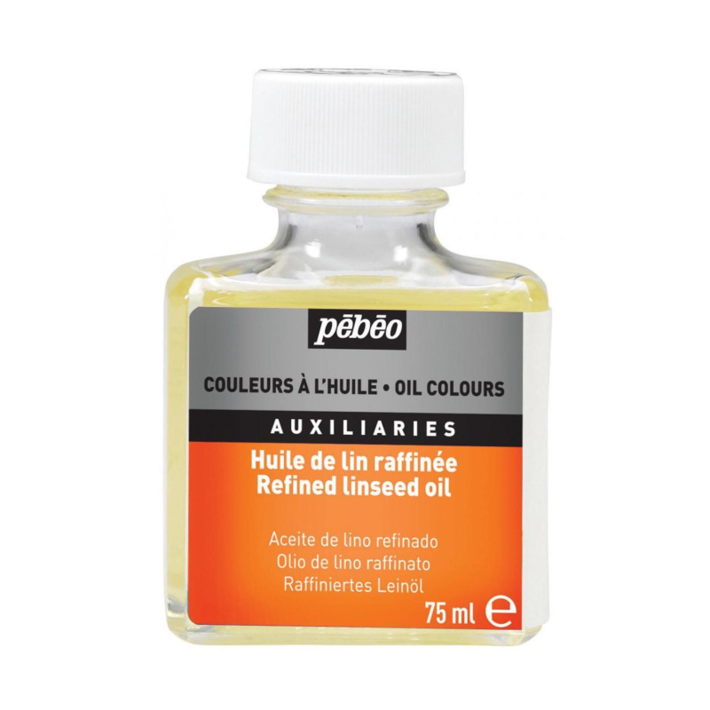 Pebeo Ľanový olej upravený je ľanový olej vysokej kvality, ktorý sa používa pri maľovaní olejovými farbami. Používa sa ako spomaľovač schnutia ol