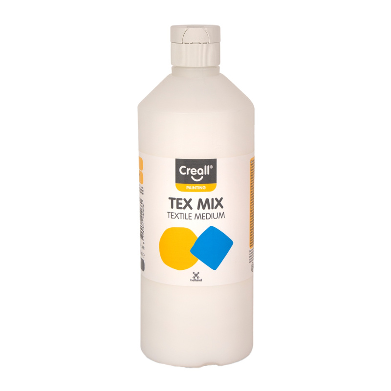 Creall médium Tex Mix, 500 ml, transparentné. Premeňte klasické temperové farby na originálne farby na textil s médiom Creall Tex Mix. Toto špeciálne k