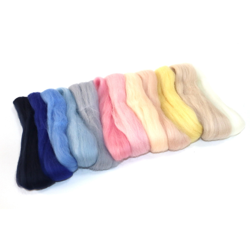 Ovčie rúno na plstenie jemne česané nazývané aj plsť poteší každého kreatívca, ktorý tvorí technikou plstenia. Balenie obsahuje 50 g merino ovčie