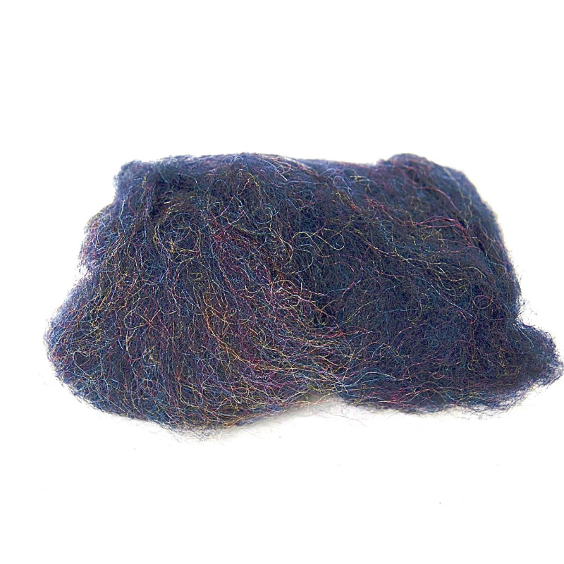 Ovčie rúno na plstenie mykané je oveľa tvrdšie ako jemné merino. Má výraznejšie tvrdé vlákna, ktoré sú jemne zatočené. Mykaná plsť sa používa
