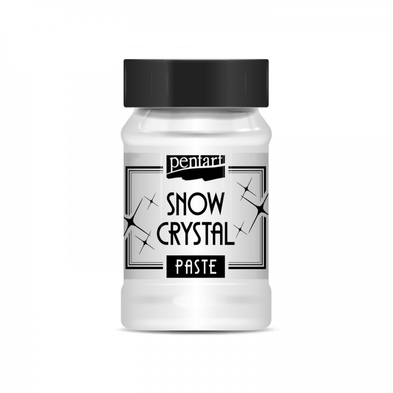 Pasta snehový efekt (Snow crystal paste) je pasta na vodnej báze, ktorá obsahuje glitre. Je vhodná na imitáciu čerstvo napadnutého snehu.
Pasta snehový