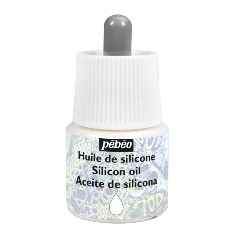 Silikónový olej francúzskej značky Pébéo (PEBEO silicone oil) sa používa v kombinácií s tekutým