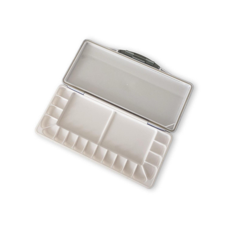 Plastová paleta s možnosťou rozloženia pomôže všetkým akvarelistom s maľovaním na cestách. Paleta je tenká a skladná, pohodlne ju zmestíte aj do t