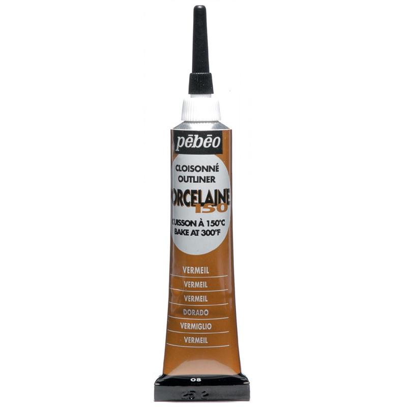 Porcelaine 150 kontúry sú farby na porcelán krémovej textúry pripravené k okamžitému použitiu. Kontúry vytvárajú vystúpený reliéfny vzhľad na po