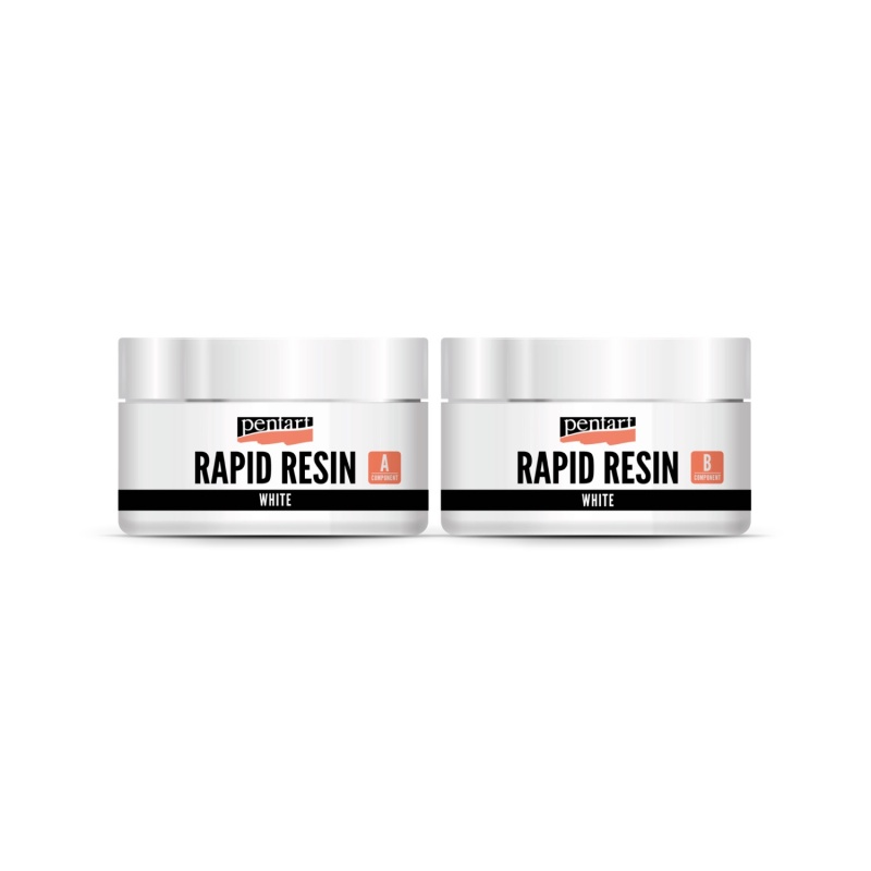 Rapid resin živica je to rýchlo tuhnúci, tvarovateľný dvojzložkový živicový systém na prípravu menších predmetov, šperkov v formách. Odliatu živ