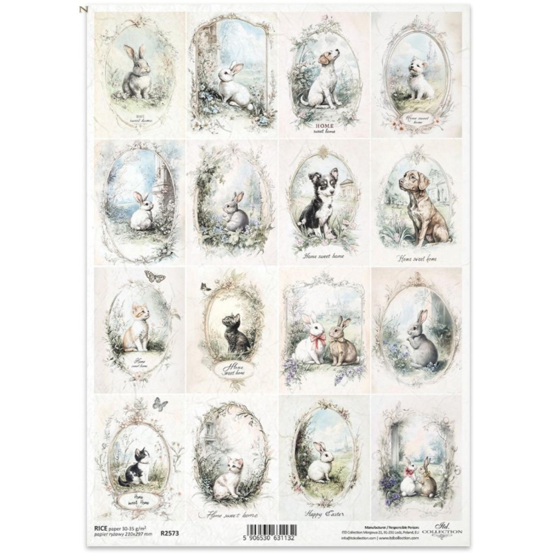 Ryžový papier na decoupage od ITD Collection je tým pravým pre vás. Je vhodný na zdobenie skla, dreva, MDF, kartónu a iných povrchov servítkovou techni