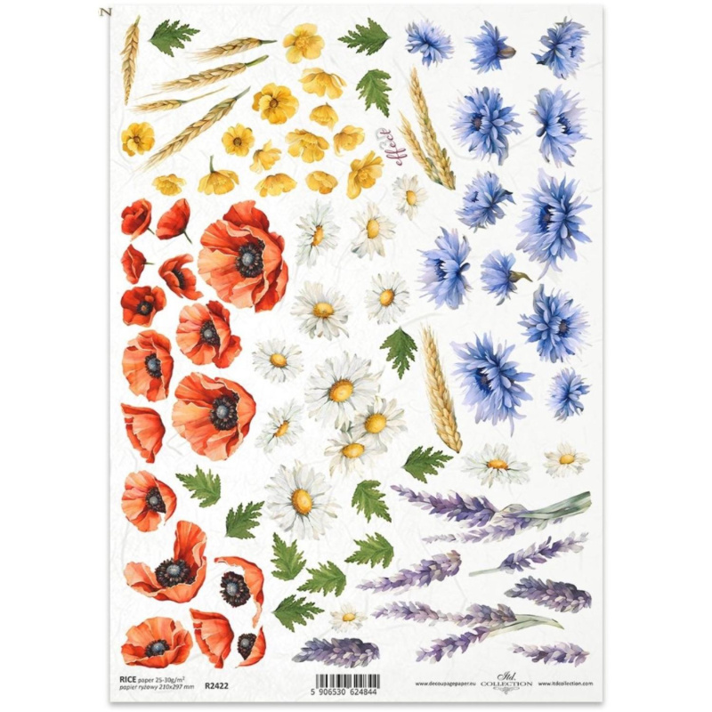 Ryžový papier na decoupage od ITD Collection je tým pravým pre vás. Je vhodný na zdobenie skla, dreva, MDF, kartónu a iných povrchov servítkovou techni