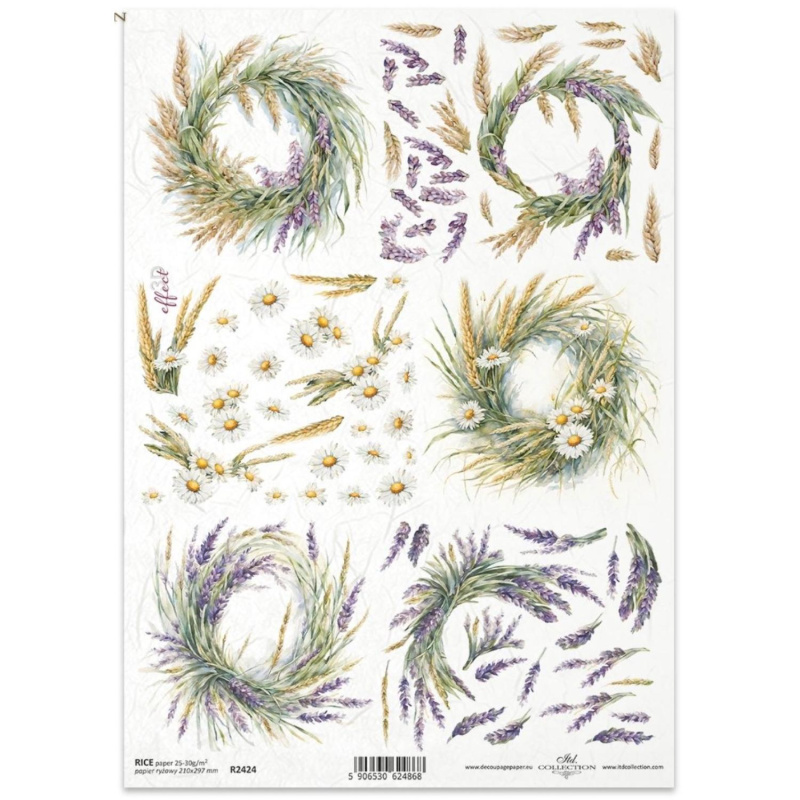 Ryžový papier na decoupage od ITD Collection je tým pravým pre vás. Je vhodný na zdobenie skla, dreva, MDF, kartónu a iných povrchov servítkovou techni