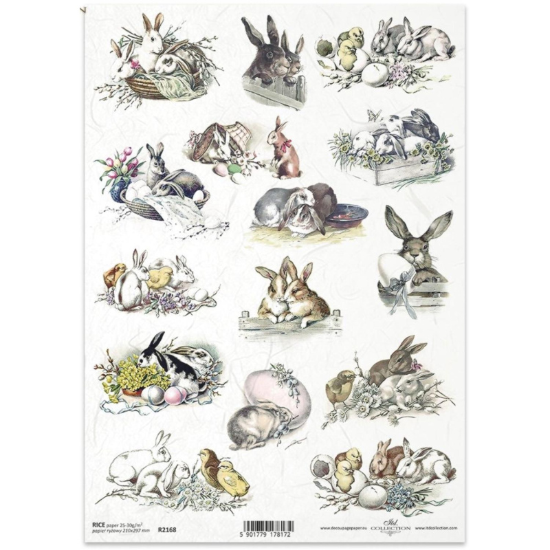 Ryžový papier na decoupage od ITD Collection je tým pravým pre vás. Je vhodný na zdobenie skla, dreva, MDF, kartónu a iných povrchov servítkovou techni