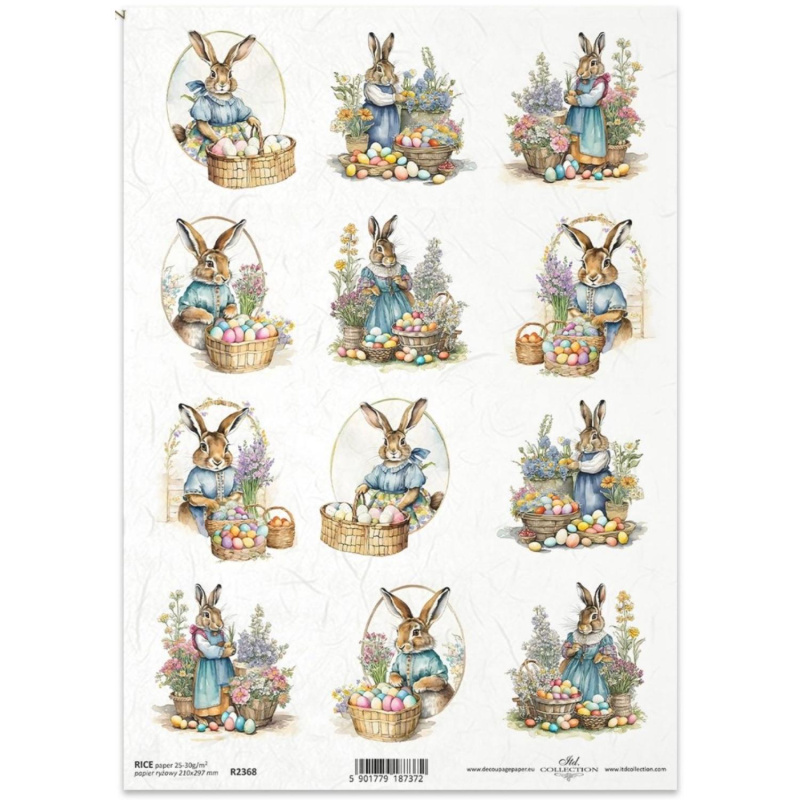 Ryžový papier na decoupage od ITD Collection je tým pravým pre vás. Je vhodný na zdobenie skla, dreva, MDF, kartónu a iných povrchov servítkovou techni