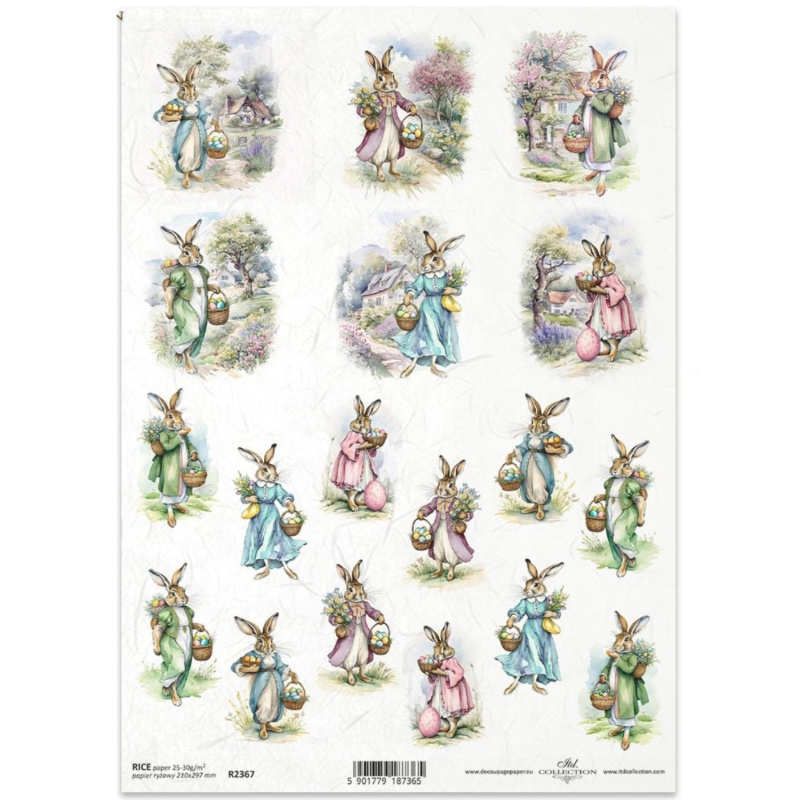 Ryžový papier na decoupage od ITD Collection je tým pravým pre vás. Je vhodný na zdobenie skla, dreva, MDF, kartónu a iných povrchov servítkovou techni