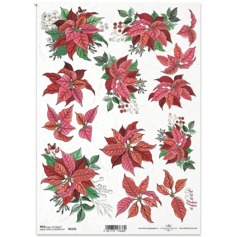 Ryžový papier na decoupage od ITD Collection je tým pravým pre vás. Je vhodný na zdobenie skla, dreva, MDF, kartónu a iných povrchov servítkovou techni