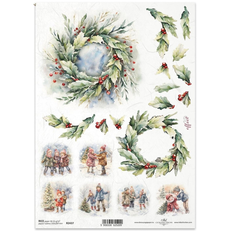 Ryžový papier na decoupage od ITD Collection je tým pravým pre vás. Je vhodný na zdobenie skla, dreva, MDF, kartónu a iných povrchov servítkovou techni