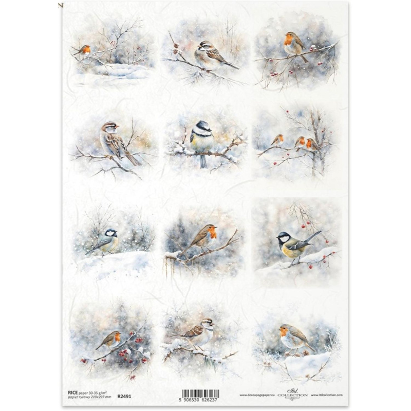 Ryžový papier na decoupage od ITD Collection je tým pravým pre vás. Je vhodný na zdobenie skla, dreva, MDF, kartónu a iných povrchov servítkovou techni