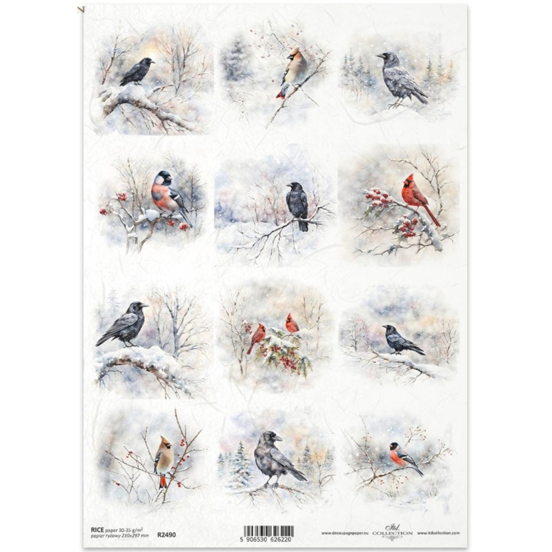 Ryžový papier na decoupage od ITD Collection je tým pravým pre vás. Je vhodný na zdobenie skla, dreva, MDF, kartónu a iných povrchov servítkovou techni