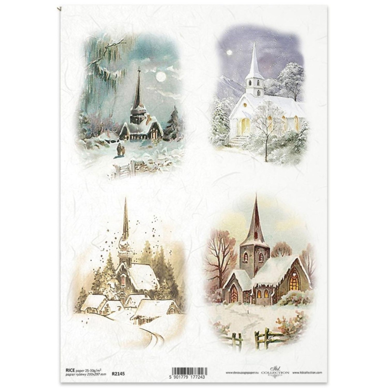 Ryžový papier na decoupage od ITD Collection je tým pravým pre vás. Je vhodný na zdobenie skla, dreva, MDF, kartónu a iných povrchov servítkovou techni