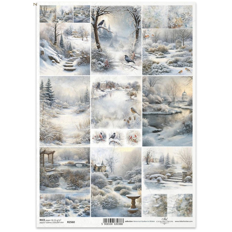 Ryžový papier na decoupage od ITD Collection je tým pravým pre vás. Je vhodný na zdobenie skla, dreva, MDF, kartónu a iných povrchov servítkovou techni