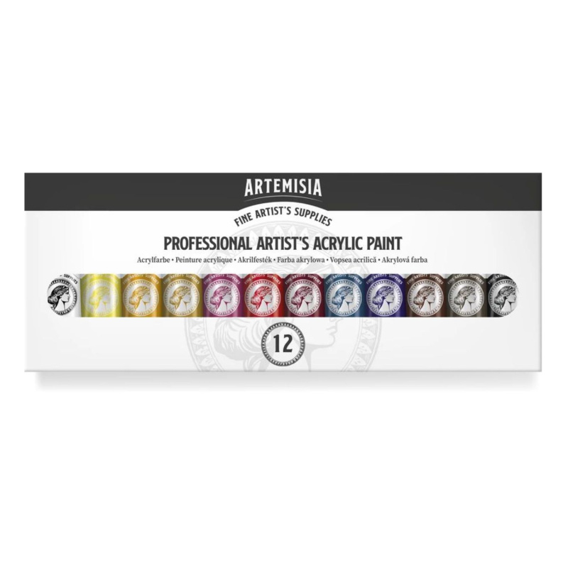 Akrylové farby Artemisia poskytujú živé farby profesionálnej kvality vďaka vysokému obsahu pigmentov. Rôzne odtiene sa dobre miešajú, čo umožňuje v