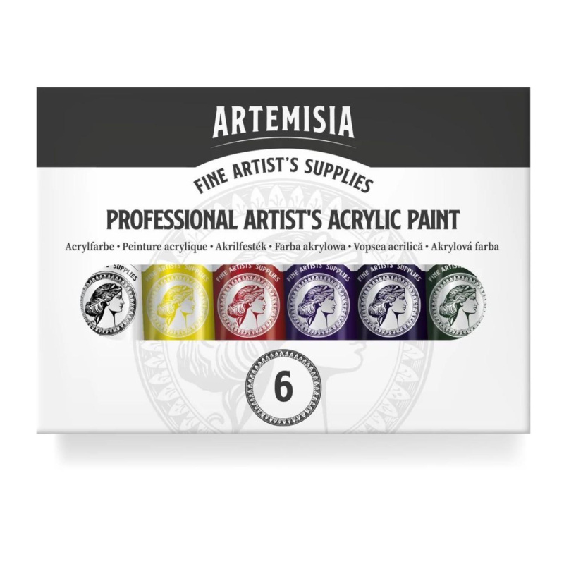 Akrylové farby Artemisia poskytujú živé farby profesionálnej kvality vďaka vysokému obsahu pigmentov. Rôzne odtiene sa dobre miešajú, čo umožňuje v