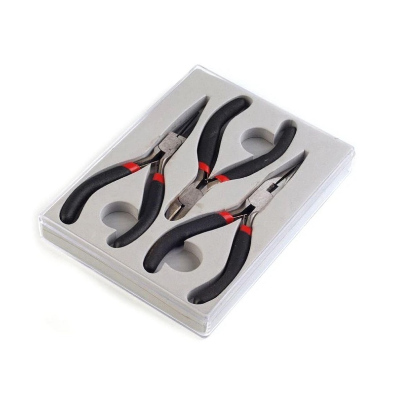 Bižutérne kliešte sú nevyhnutnou pomôckou pri tvorbe šperkov a bižutérie. Sú z pevného a odolného kovu, a majú pogumovanú časť úchytu, aby bola 