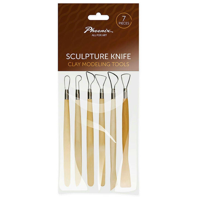 Modelovacia sada sa skladá zo šiestich obojstranných nástrojov. Nástroje sú vhodné na vyrezávanie a modelovanie z hliny a modelovacej hmoty.
Nástoje s