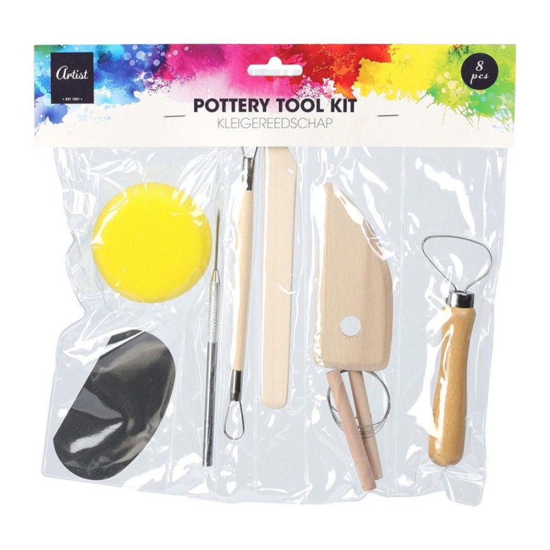 Sada modelovacích nástrojov z hliny je praktická pomôcka pre všetkých tvorcov, či už ide o začiatočníkov, študentov alebo skúsených keramikov. Obs