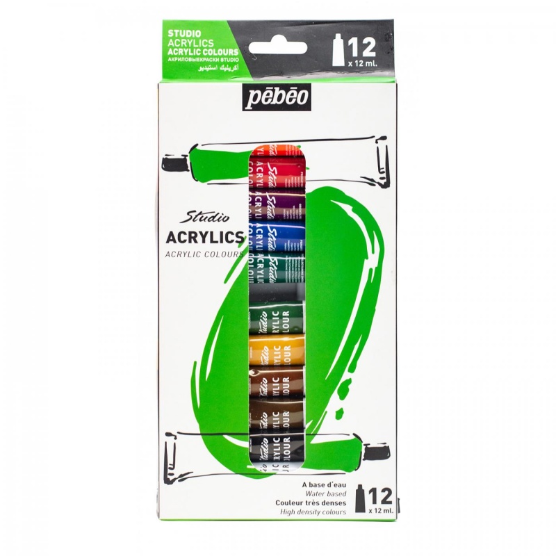 Sada Studio Acrylics sú jednou z najúspešnejších sérií akrylových farieb PEBEO.
Studio Acrylics sú:

akrylové, vodou riediteľné farby s matným z