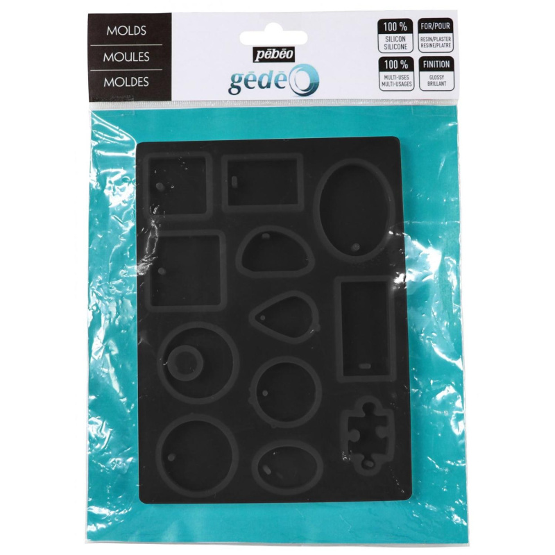 Silikónová forma s lesklým povrchom GÉDEO od značky PÉBEO,  je vysokokvalitná, nerozbitná, flexibilná, samouvoľňovacia formy s viacerými tvarmi.Kom