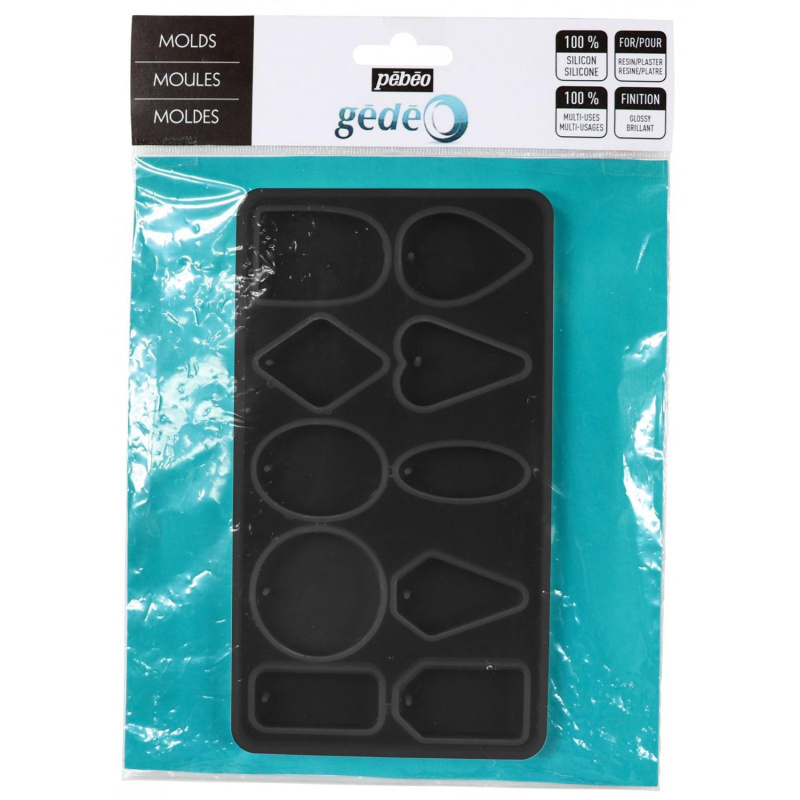 Silikónová forma s lesklým povrchom GÉDEO od značky PÉBEO,  je vysokokvalitná, nerozbitná, flexibilná, samouvoľňovacia formy s viacerými tvarmi.Kom