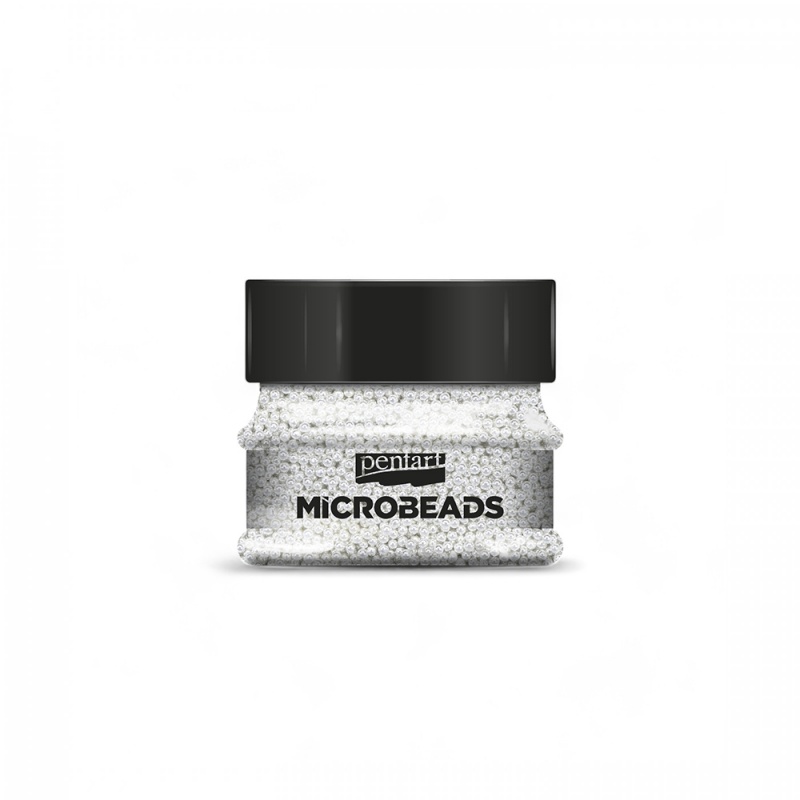Sklenené mikroperličky (Microbeads) sú malé guličky zo skla s perleťovým efektom. Sú veľmi malinké (majú 0,
