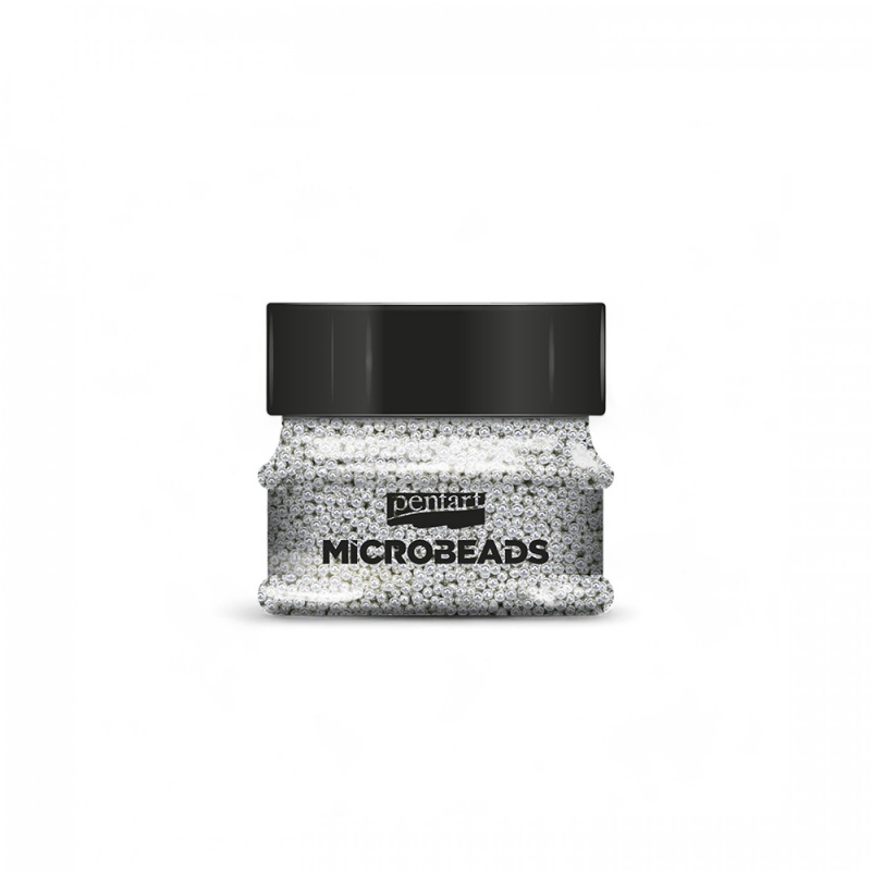 Sklenené mikroperličky (Microbeads) sú malé guličky zo skla s perleťovým efektom. Sú veľmi malinké (majú 0,