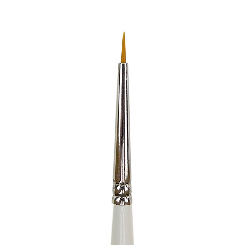 Štetec t-brush s krátkou bielou lakovanou rúčkou a syntetickým vlasom vhodný najmä na akryl, akvarel a všetky hobby techniky. Tenkosť a dĺžka vlasu h