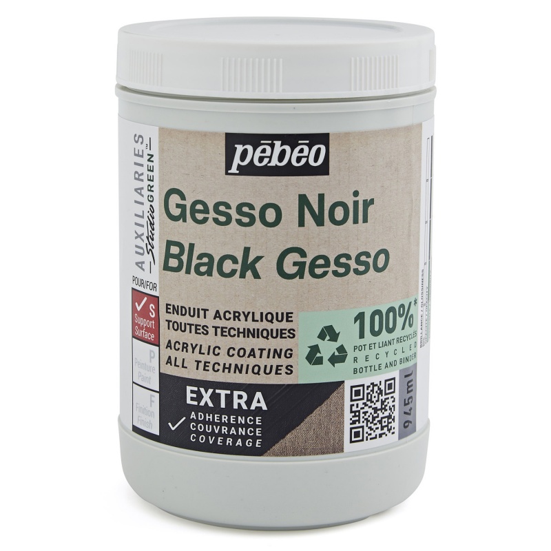 Studio Gesso ECO od Pébéo je čierny univerzálny šeps s výbornou krycou schopnosťou. Používa sa na tvorbu podkladového náteru – na prípravu povrcho