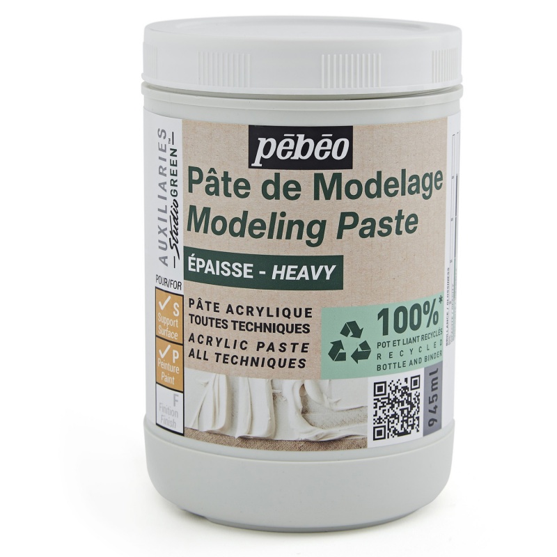 Studio modelovacia pasta Heavy ECO značky Pébéo je krycia pasta s veľmi vysokou viskozitou ideálna na tvorbu obrysov alebo vzorov. Najlepšie sa nanáša s