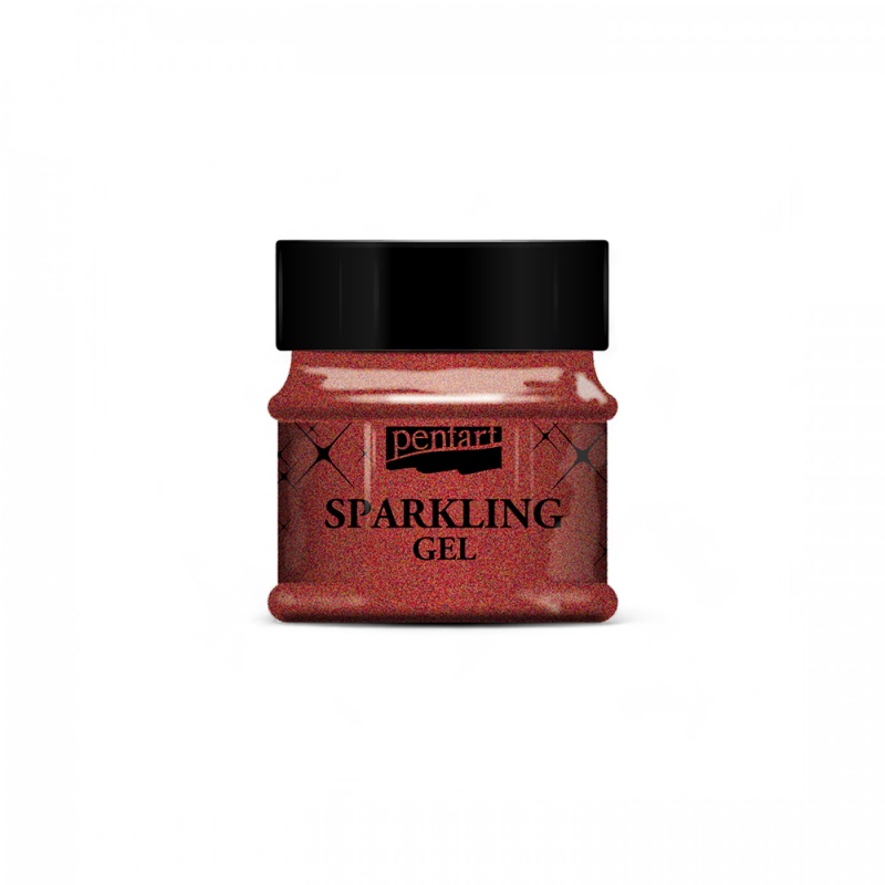 Trblietavý gél (Sparkling gel) je farebný priehľadný gél s trblietavými zlatými alebo striebornými pigm