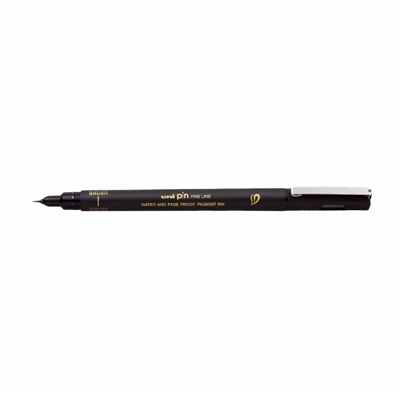 Uni Pin brush marker v čiernej farbe slúži na dotváranie detailov kresieb či akvarelových malieb, vhodný je aj na perokresbu či umelecké písanie. Zbo