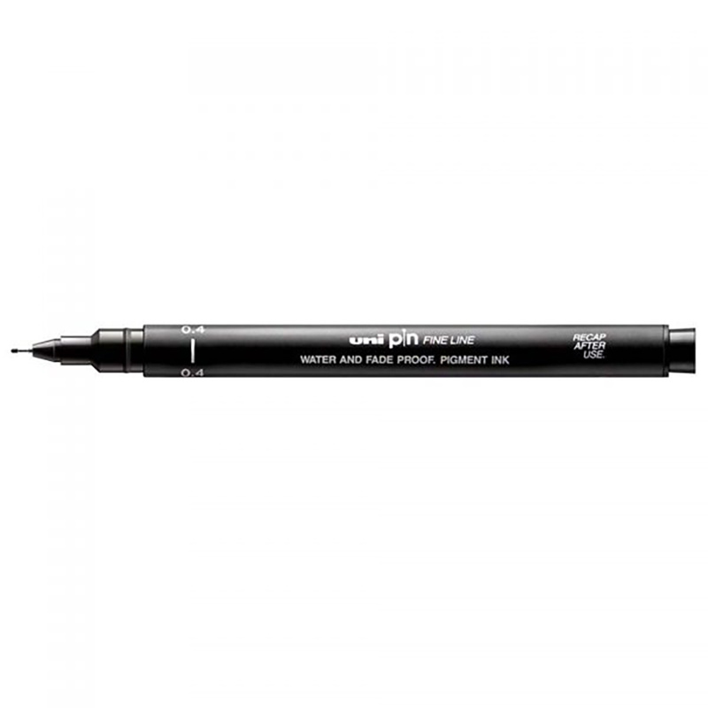 Uni Pin marker na písanie v čiernej farbe slúži na dotváranie detailov kresieb či akvarelových malieb, vhodný je aj na perokresbu či umelecké písanie