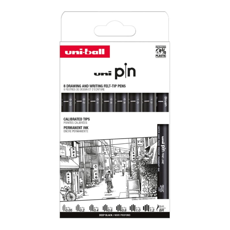 Jedinečný, precízny, technický a kreatívny. To je liner PIN. Kalibrované a odolné hroty spolu so Super Ink atramentom zaisťujú maximálnu precíznosť 