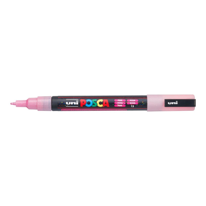 Uni Posca fixka PC-3M je jeden z najpopulárnejších typov popisovačov značky Uni. Marker Posca má okrúhly hrot hrúbky 1,3 mm, ktorý vytvára tenké lín