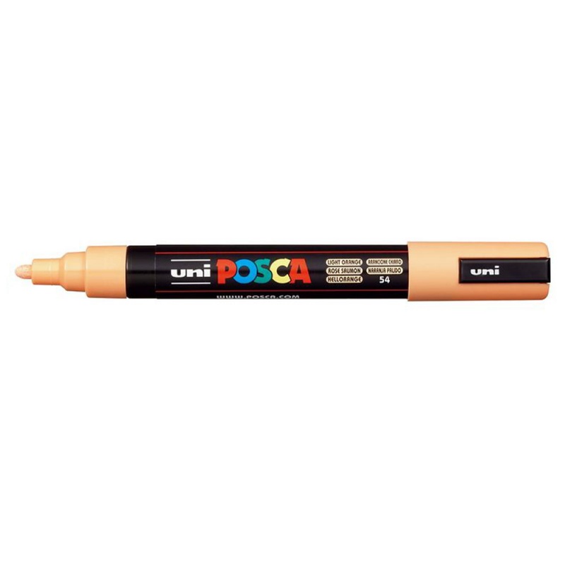 Uni Posca fixka PC-5M je jeden z najpopulárnejších typov popisovačov značky Uni. Marker Posca má okrúhly hrot hrúbky 2,5 mm, ktorý vytvára stredne hru