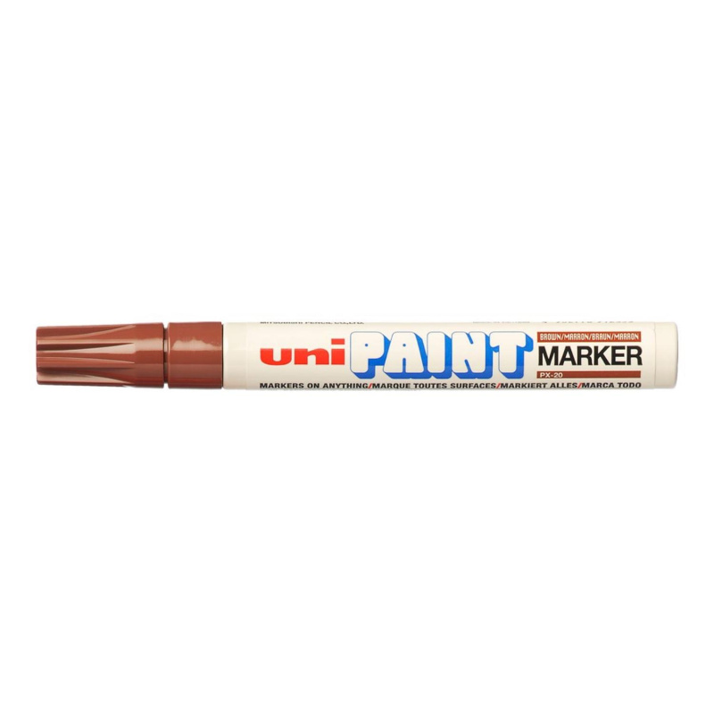 Viacúčelový permanentný lakový popisovač vhodný na akýkoľvek povrch bez ohľadu na to, aký je hrubý, porézny, mastný alebo vlhký. Žiarivé farby 