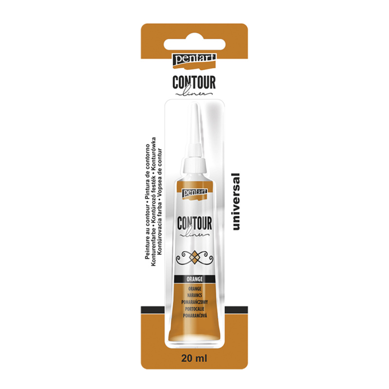 Univerzálna kontúrovacia farba je hustá farba na vodnej báze použiteľná na ľubovolný povrch. Určená na kraeslenie línií a obrysov, na zvýraznenie