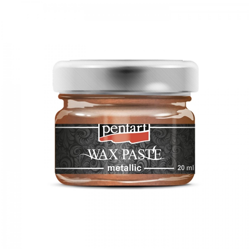 Vosková pasta (Wax paste - metal) so základom včelieho vosku a pomarančového oleja vytvorí na povrchu silný, kovový trblietavý efekt. Dajú sa použiť