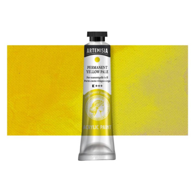 Akrylová farba Artemisia permanent yellow pale, 120 ml